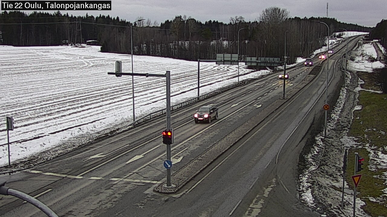 Weather Camera Image Road 22 Oulu Heikkilänkangas, Oulu, Pohjois-Pohjanmaa