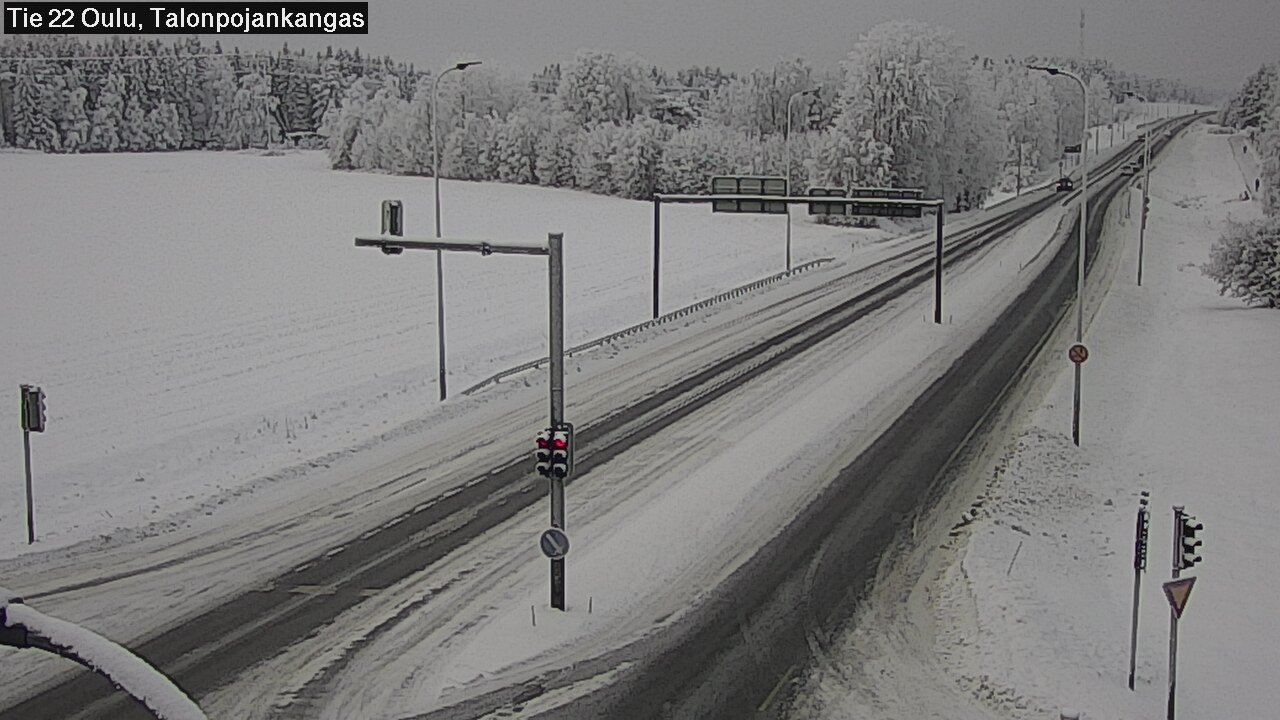 Weather Camera Image Väg 22 Oulu Heikkilänkangas, Oulu, Pohjois-Pohjanmaa