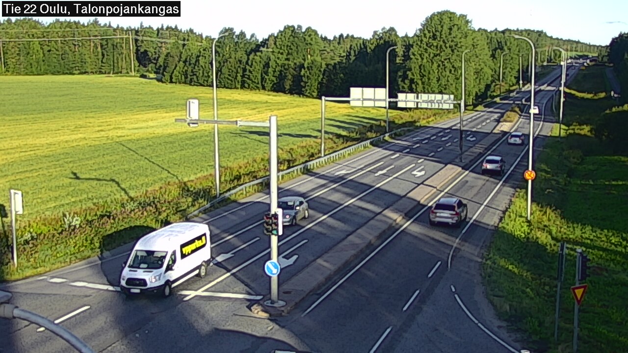 Weather Camera Image Road 22 Oulu Heikkilänkangas, Oulu, Pohjois-Pohjanmaa