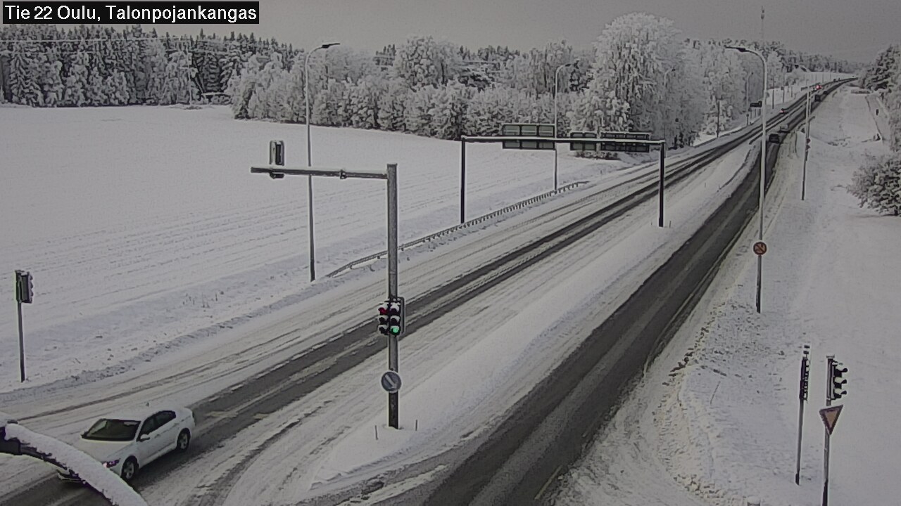 Weather Camera Image Väg 22 Oulu Heikkilänkangas, Oulu, Pohjois-Pohjanmaa