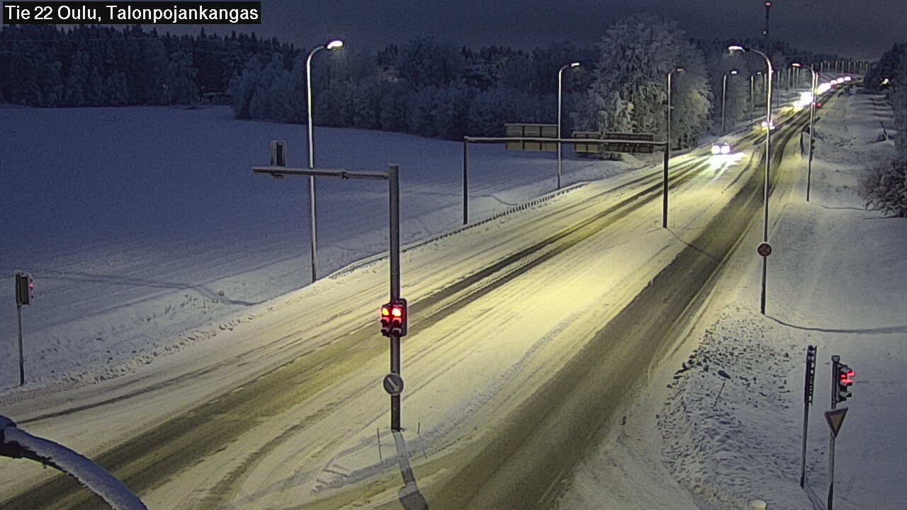 Weather Camera Image Väg 22 Oulu Heikkilänkangas, Oulu, Pohjois-Pohjanmaa