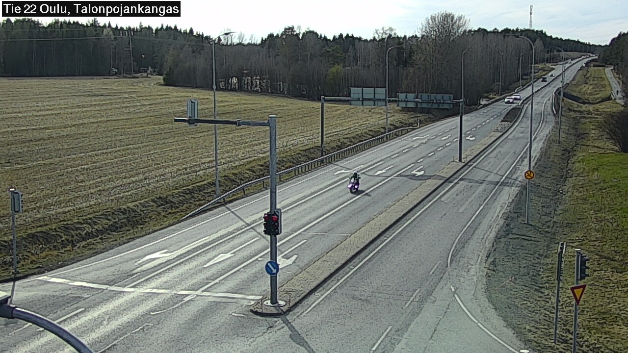 Weather Camera Image Väg 22 Oulu Heikkilänkangas, Oulu, Pohjois-Pohjanmaa