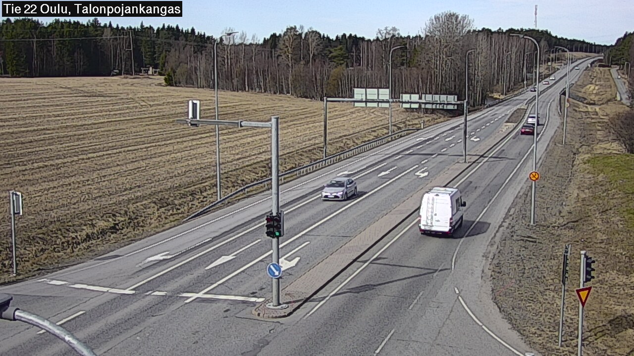 Weather Camera Image Väg 22 Oulu Heikkilänkangas, Oulu, Pohjois-Pohjanmaa