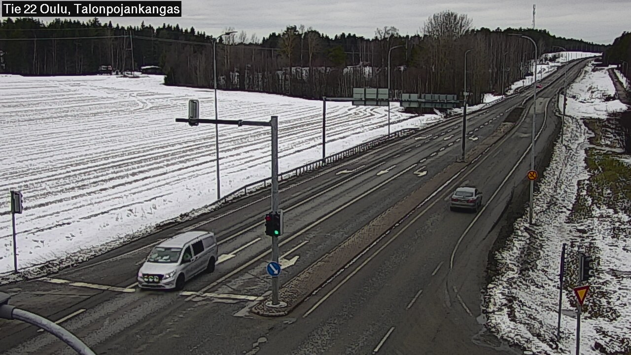 Weather Camera Image Road 22 Oulu Heikkilänkangas, Oulu, Pohjois-Pohjanmaa