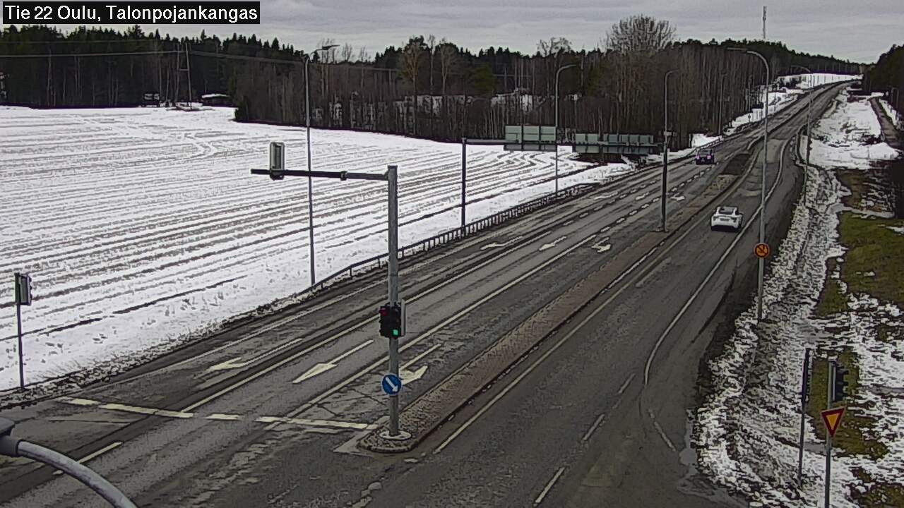 Weather Camera Image Road 22 Oulu Heikkilänkangas, Oulu, Pohjois-Pohjanmaa