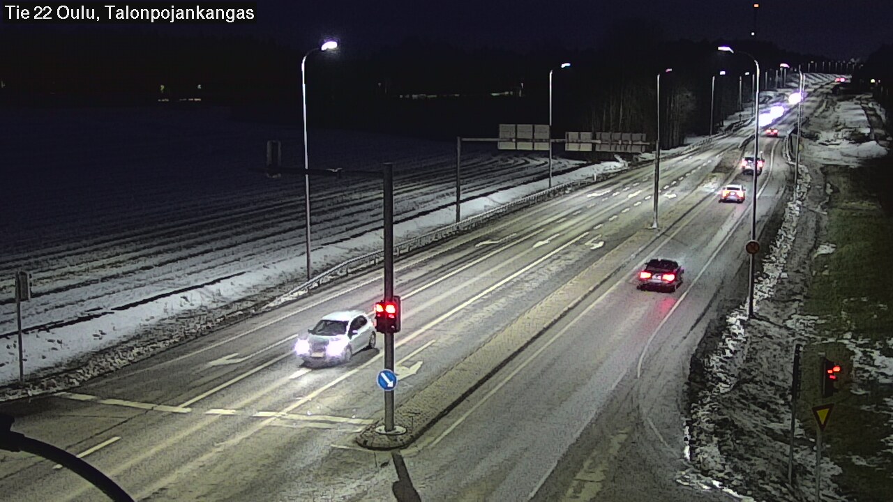 Weather Camera Image Road 22 Oulu Heikkilänkangas, Oulu, Pohjois-Pohjanmaa