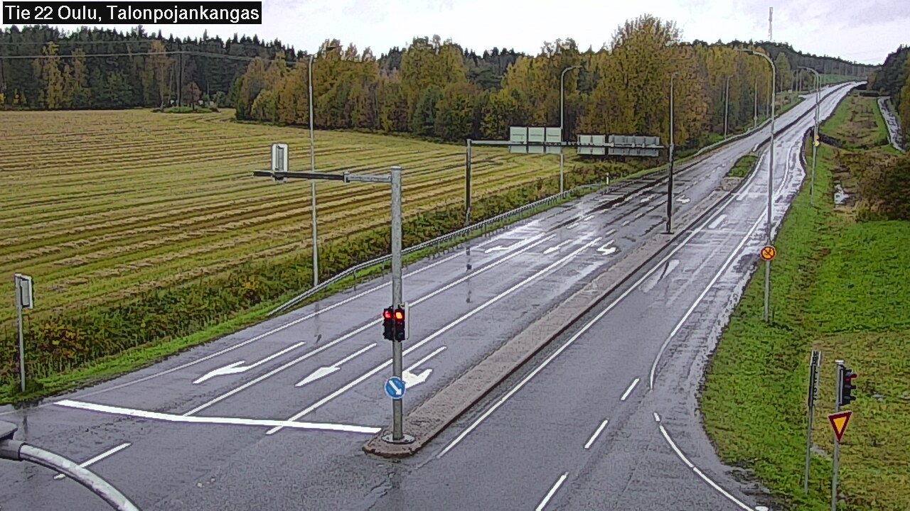 Weather Camera Image Road 22 Oulu Heikkilänkangas, Oulu, Pohjois-Pohjanmaa
