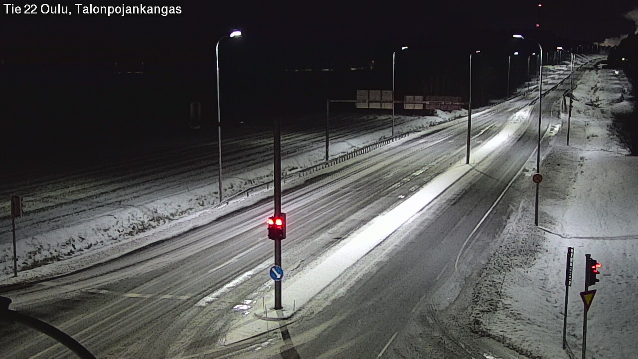 Weather Camera Image Väg 22 Oulu Heikkilänkangas, Oulu, Pohjois-Pohjanmaa
