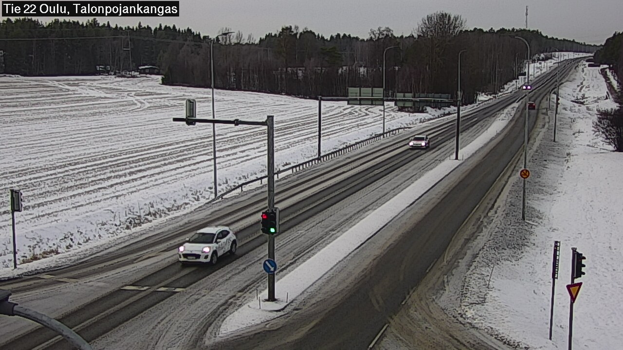 Weather Camera Image Väg 22 Oulu Heikkilänkangas, Oulu, Pohjois-Pohjanmaa