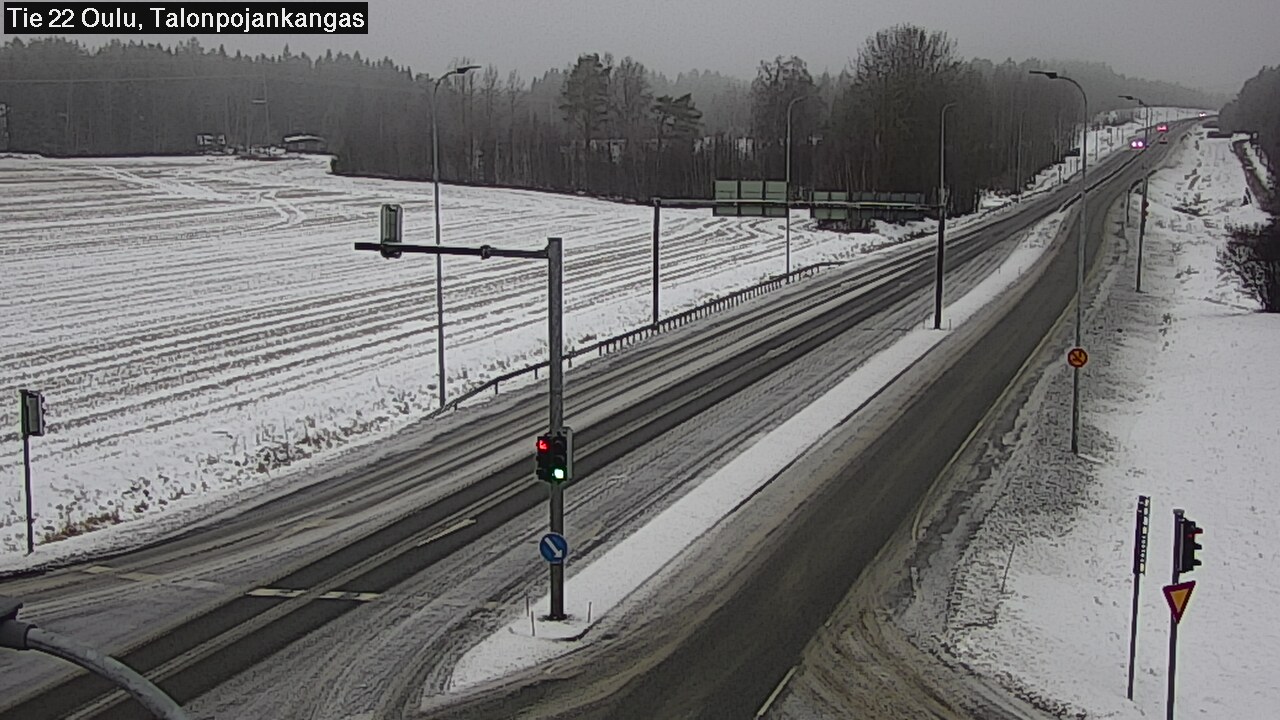 Weather Camera Image Väg 22 Oulu Heikkilänkangas, Oulu, Pohjois-Pohjanmaa