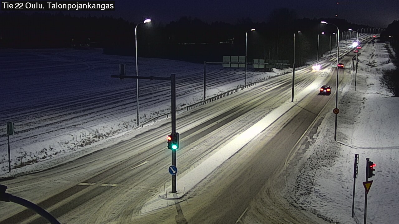 Weather Camera Image Väg 22 Oulu Heikkilänkangas, Oulu, Pohjois-Pohjanmaa