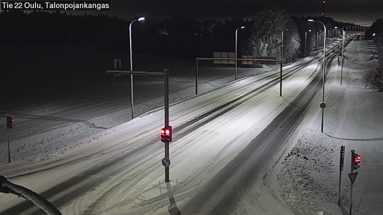 Weather Camera Image Road 22 Oulu Heikkilänkangas, Oulu, Pohjois-Pohjanmaa
