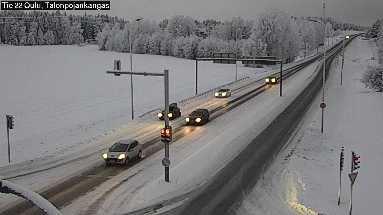 Weather Camera Image Väg 22 Oulu Heikkilänkangas, Oulu, Pohjois-Pohjanmaa