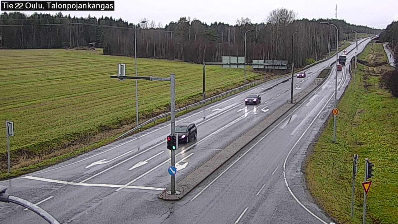 Weather Camera Image Road 22 Oulu Heikkilänkangas, Oulu, Pohjois-Pohjanmaa