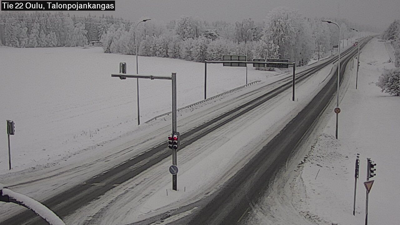 Weather Camera Image Väg 22 Oulu Heikkilänkangas, Oulu, Pohjois-Pohjanmaa