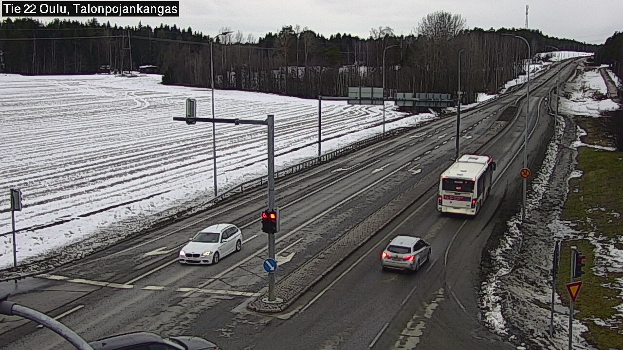 Weather Camera Image Road 22 Oulu Heikkilänkangas, Oulu, Pohjois-Pohjanmaa