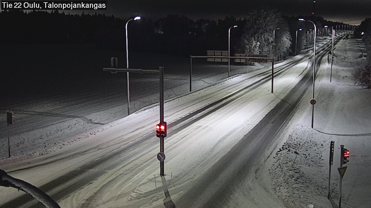 Weather Camera Image Road 22 Oulu Heikkilänkangas, Oulu, Pohjois-Pohjanmaa