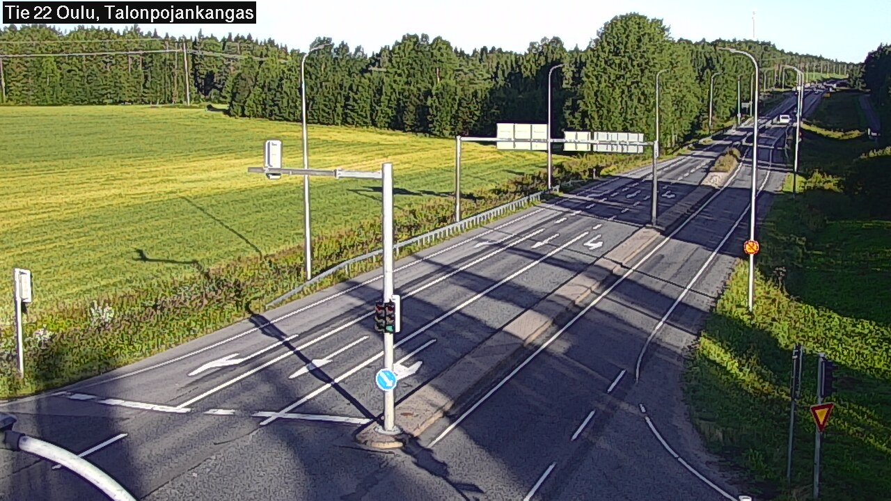 Weather Camera Image Road 22 Oulu Heikkilänkangas, Oulu, Pohjois-Pohjanmaa