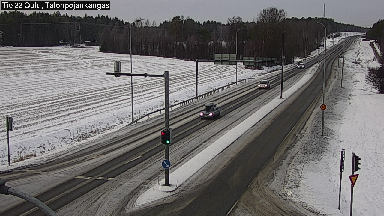 Weather Camera Image Väg 22 Oulu Heikkilänkangas, Oulu, Pohjois-Pohjanmaa