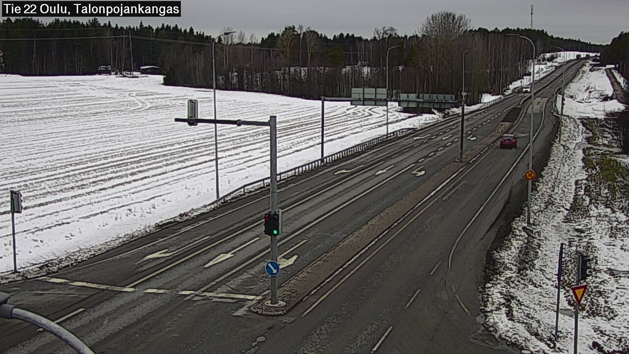 Weather Camera Image Väg 22 Oulu Heikkilänkangas, Oulu, Pohjois-Pohjanmaa