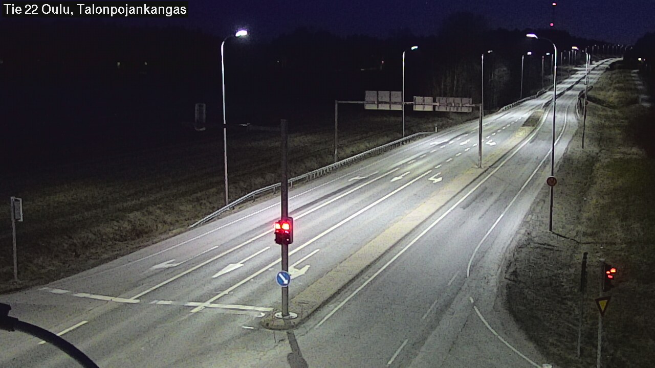 Weather Camera Image Väg 22 Oulu Heikkilänkangas, Oulu, Pohjois-Pohjanmaa