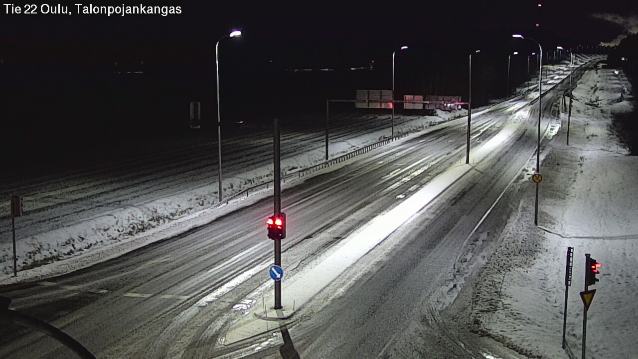 Weather Camera Image Väg 22 Oulu Heikkilänkangas, Oulu, Pohjois-Pohjanmaa