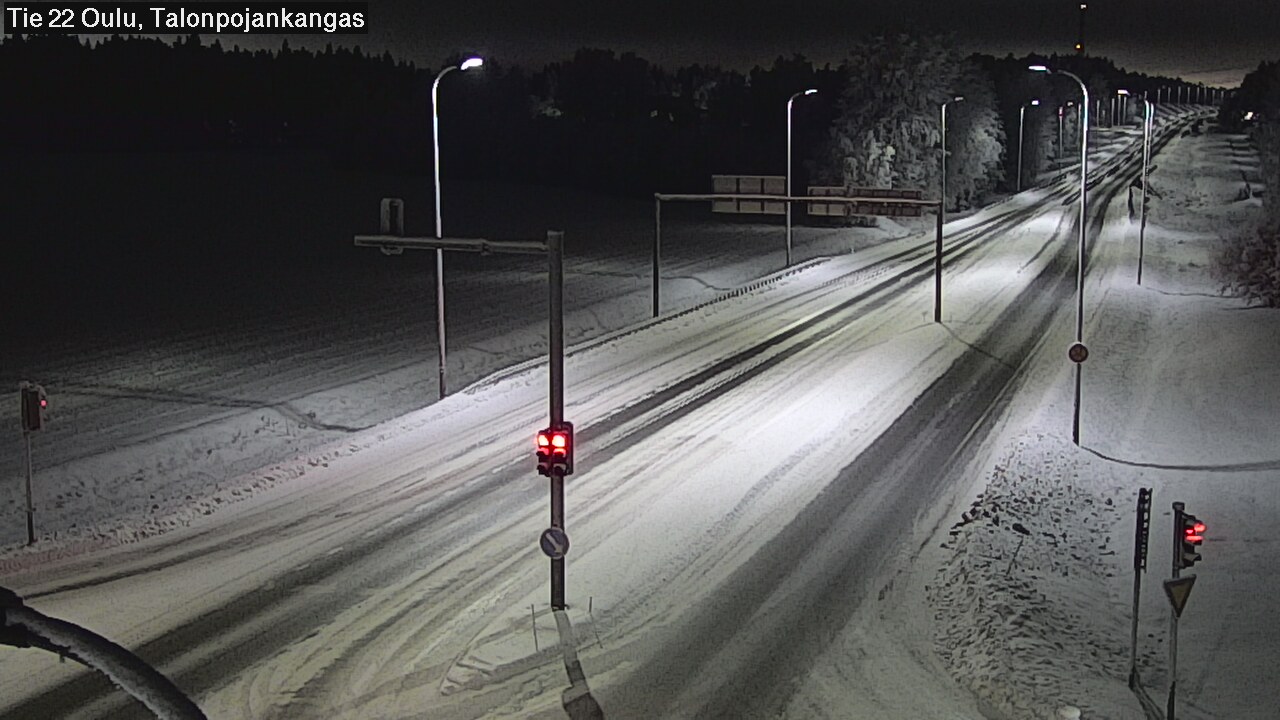 Weather Camera Image Road 22 Oulu Heikkilänkangas, Oulu, Pohjois-Pohjanmaa