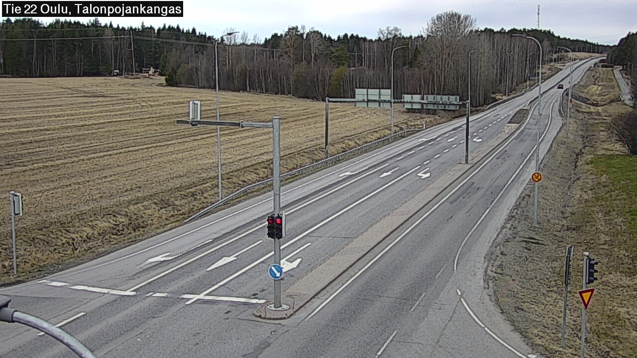 Weather Camera Image Väg 22 Oulu Heikkilänkangas, Oulu, Pohjois-Pohjanmaa