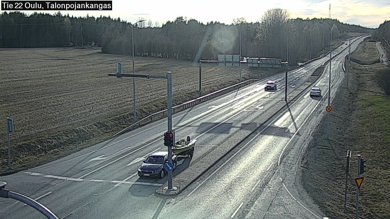 Weather Camera Image Väg 22 Oulu Heikkilänkangas, Oulu, Pohjois-Pohjanmaa