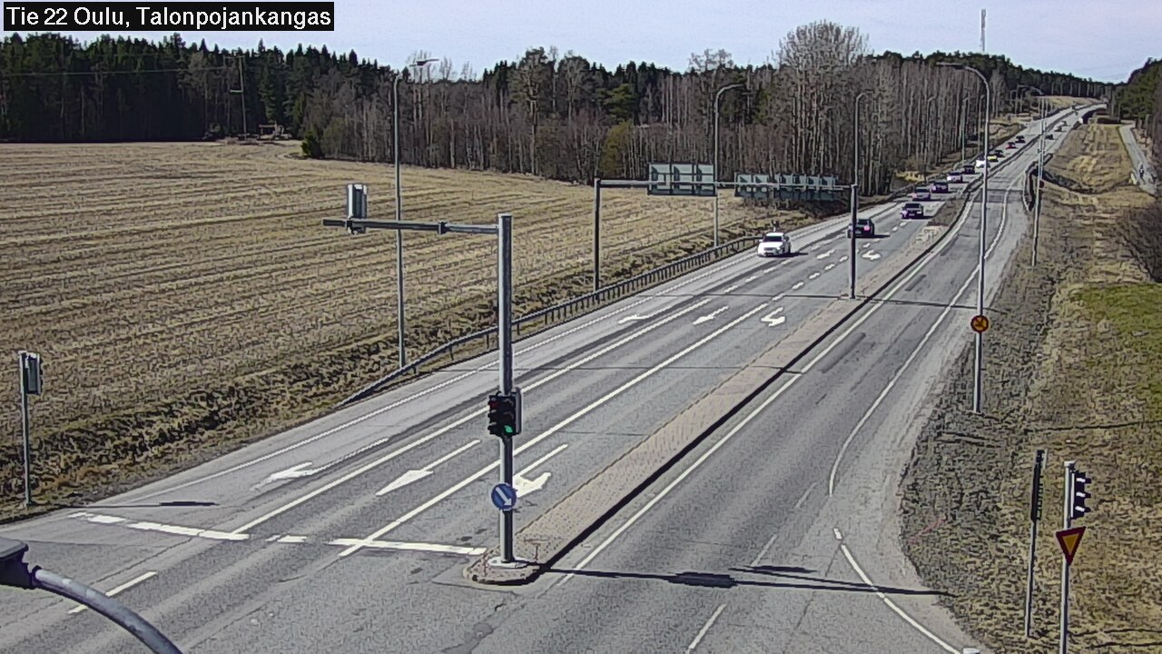 Weather Camera Image Väg 22 Oulu Heikkilänkangas, Oulu, Pohjois-Pohjanmaa