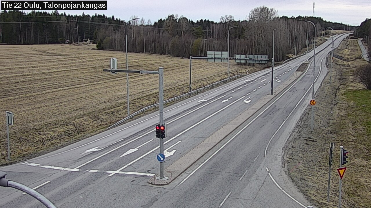 Weather Camera Image Väg 22 Oulu Heikkilänkangas, Oulu, Pohjois-Pohjanmaa