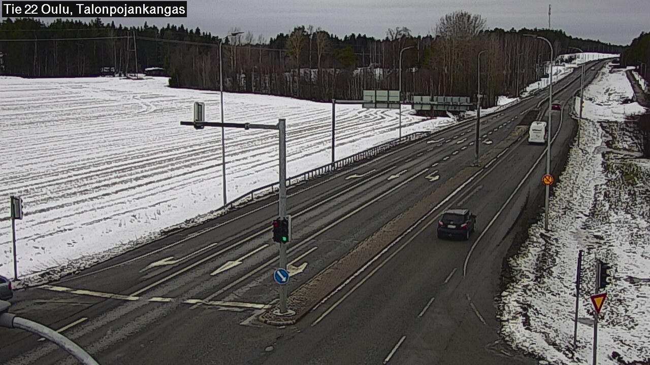 Weather Camera Image Road 22 Oulu Heikkilänkangas, Oulu, Pohjois-Pohjanmaa