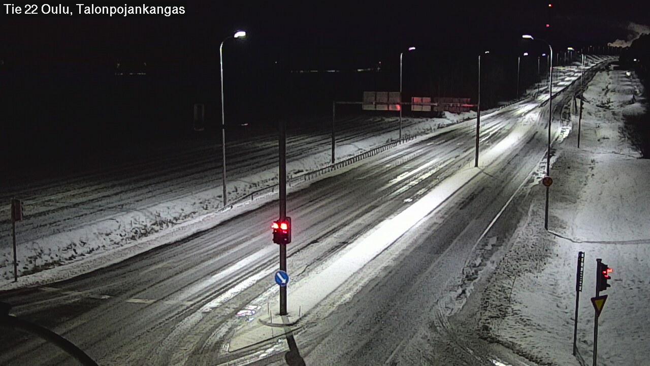 Weather Camera Image Väg 22 Oulu Heikkilänkangas, Oulu, Pohjois-Pohjanmaa
