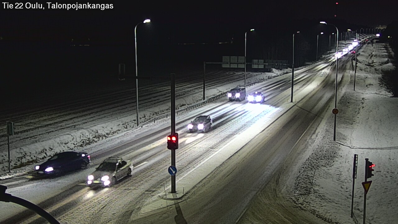 Weather Camera Image Road 22 Oulu Heikkilänkangas, Oulu, Pohjois-Pohjanmaa