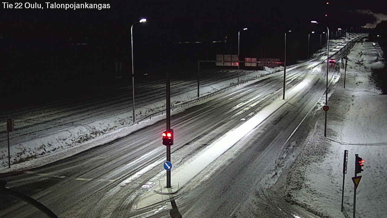 Weather Camera Image Väg 22 Oulu Heikkilänkangas, Oulu, Pohjois-Pohjanmaa
