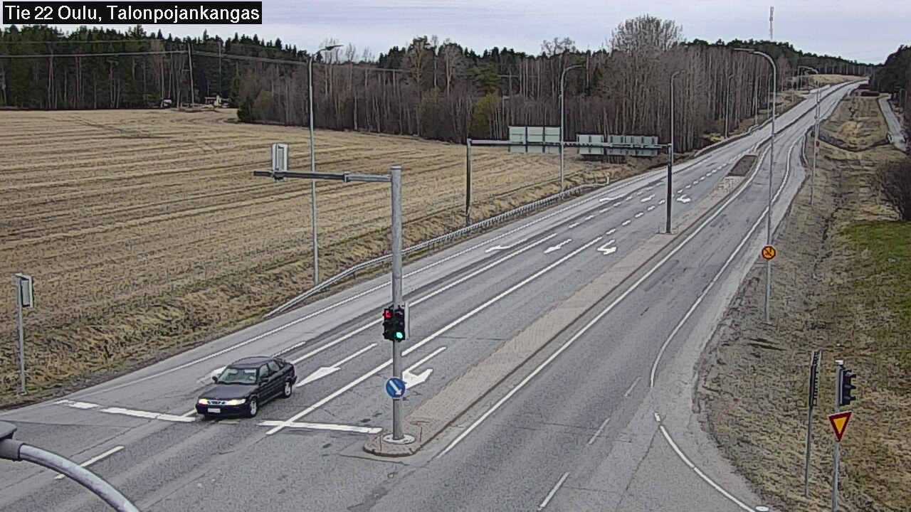 Weather Camera Image Väg 22 Oulu Heikkilänkangas, Oulu, Pohjois-Pohjanmaa