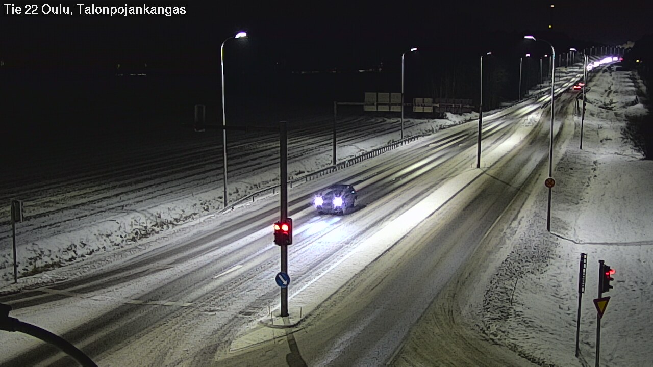 Weather Camera Image Road 22 Oulu Heikkilänkangas, Oulu, Pohjois-Pohjanmaa