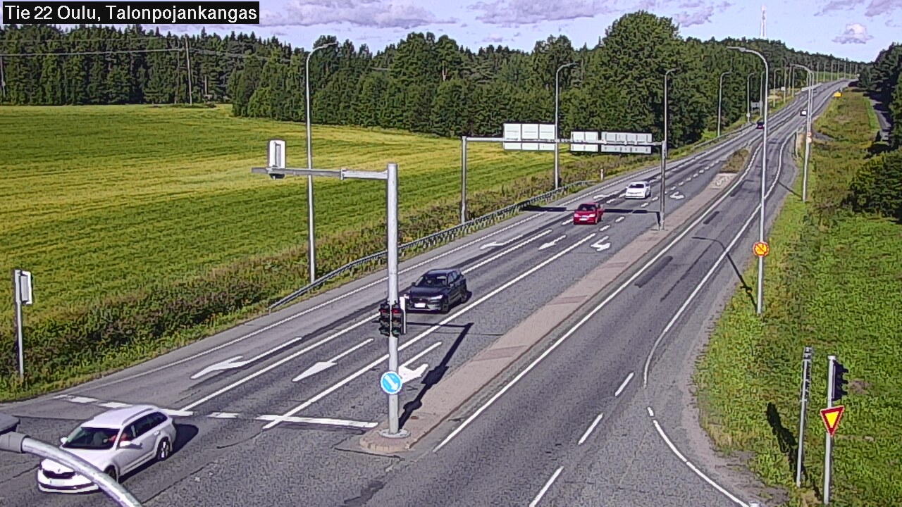 Weather Camera Image Väg 22 Oulu Heikkilänkangas, Oulu, Pohjois-Pohjanmaa