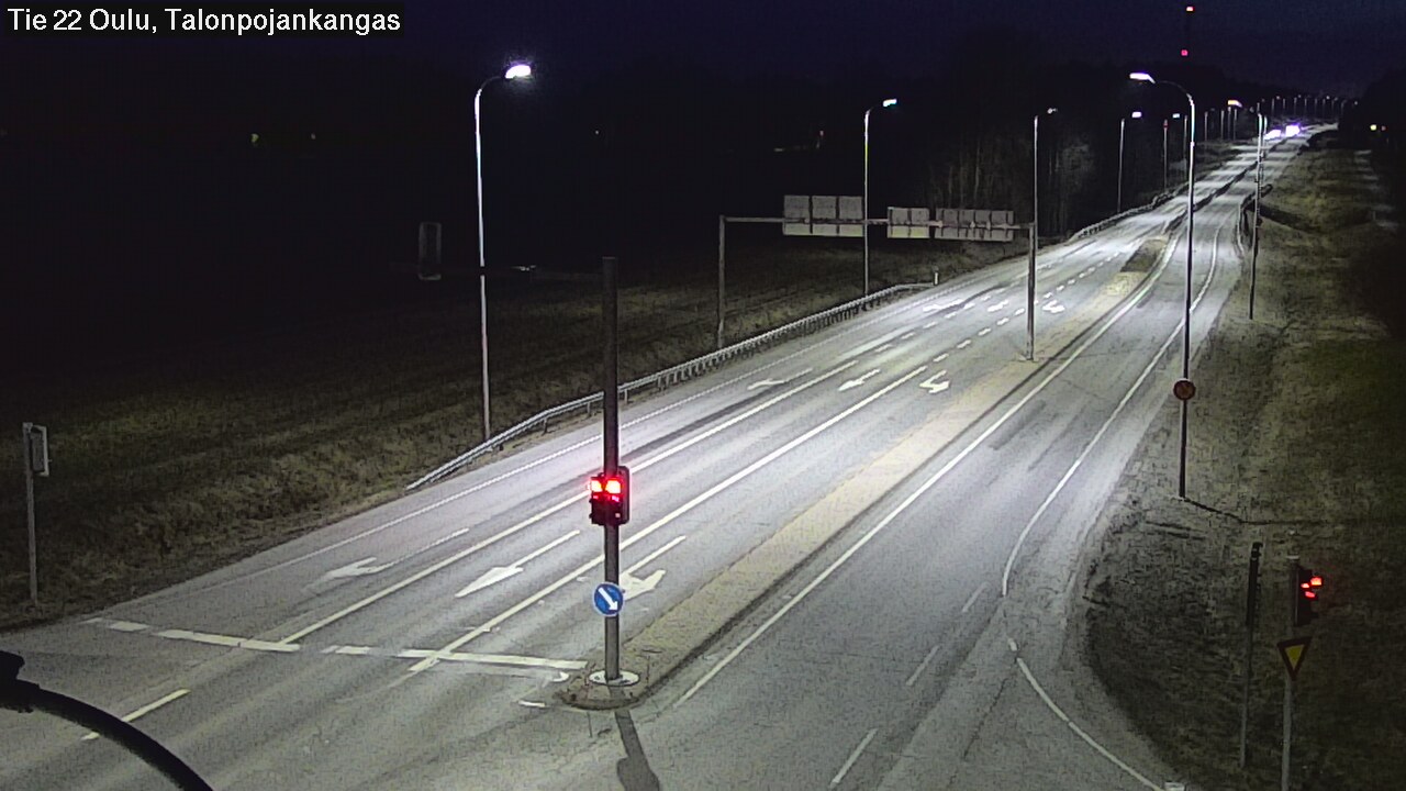 Weather Camera Image Väg 22 Oulu Heikkilänkangas, Oulu, Pohjois-Pohjanmaa