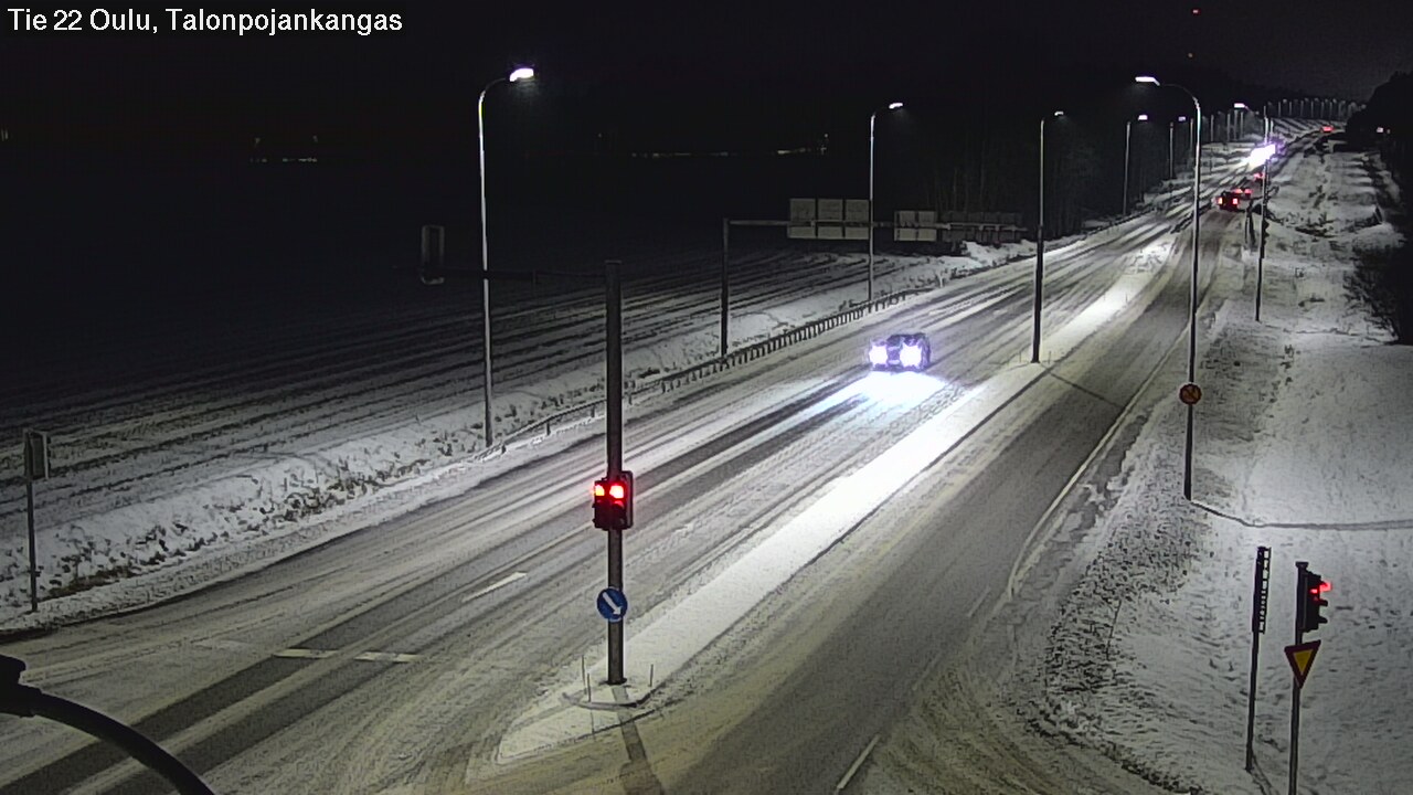 Weather Camera Image Väg 22 Oulu Heikkilänkangas, Oulu, Pohjois-Pohjanmaa
