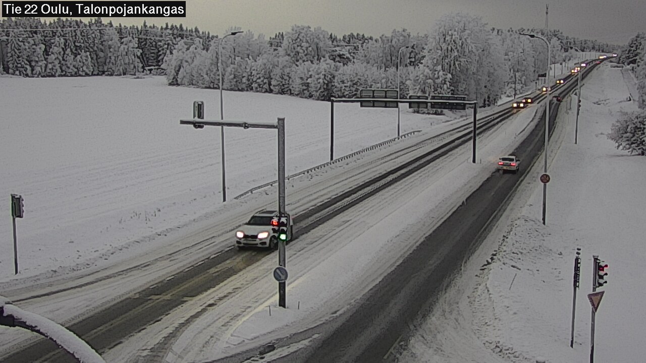 Weather Camera Image Väg 22 Oulu Heikkilänkangas, Oulu, Pohjois-Pohjanmaa