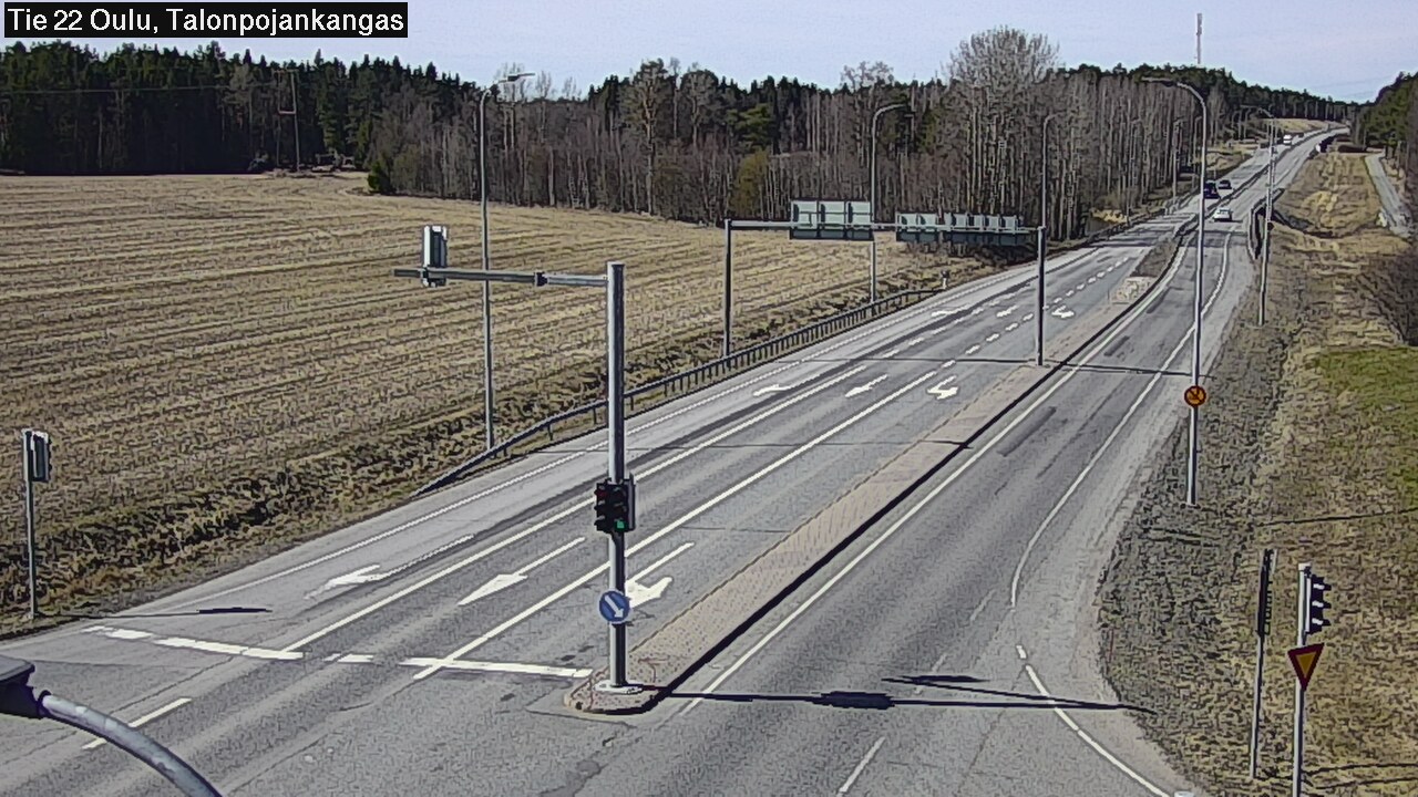 Weather Camera Image Väg 22 Oulu Heikkilänkangas, Oulu, Pohjois-Pohjanmaa