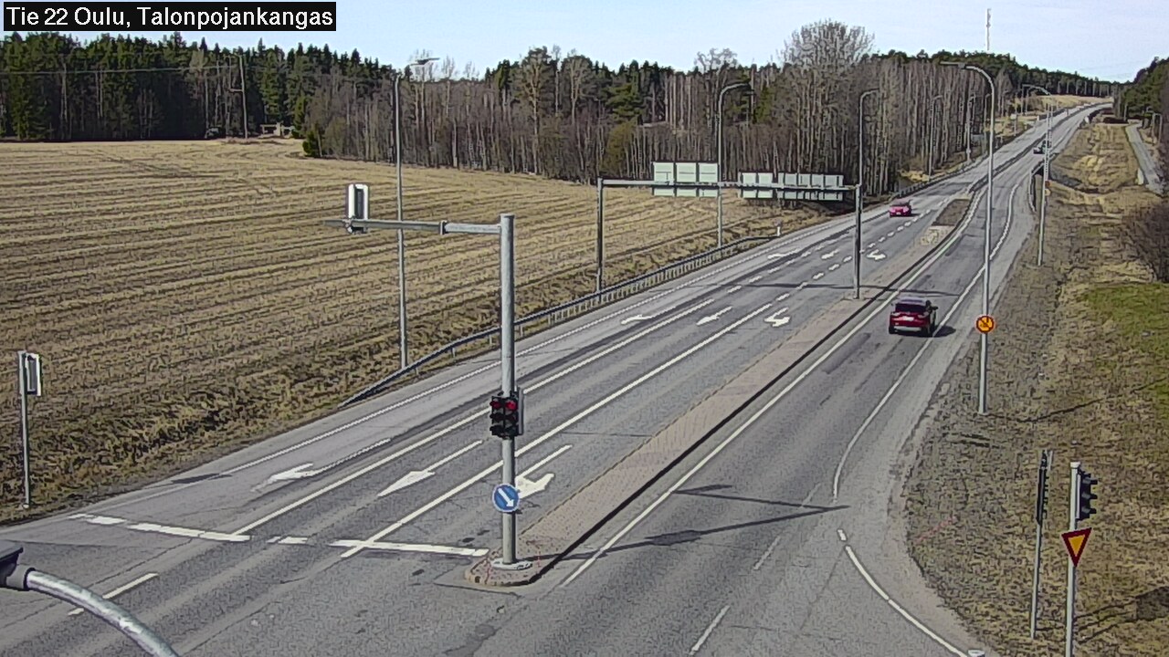 Weather Camera Image Väg 22 Oulu Heikkilänkangas, Oulu, Pohjois-Pohjanmaa
