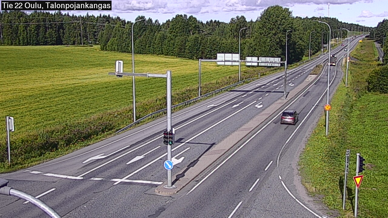 Weather Camera Image Väg 22 Oulu Heikkilänkangas, Oulu, Pohjois-Pohjanmaa