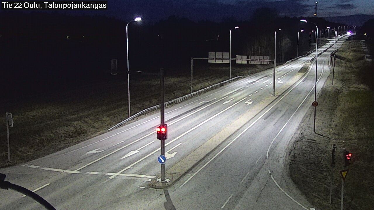 Weather Camera Image Väg 22 Oulu Heikkilänkangas, Oulu, Pohjois-Pohjanmaa