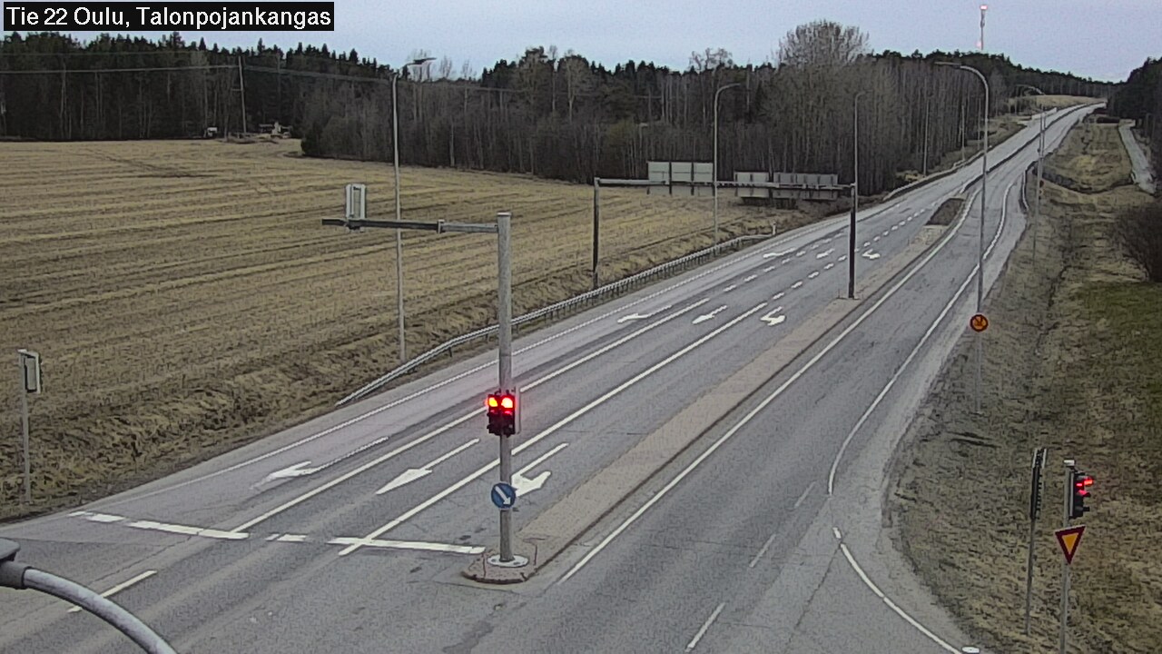 Weather Camera Image Väg 22 Oulu Heikkilänkangas, Oulu, Pohjois-Pohjanmaa