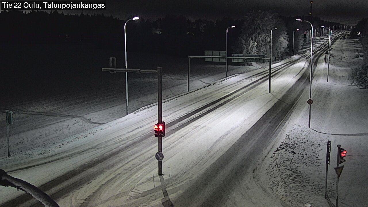 Weather Camera Image Road 22 Oulu Heikkilänkangas, Oulu, Pohjois-Pohjanmaa