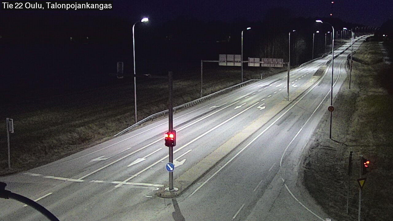 Weather Camera Image Väg 22 Oulu Heikkilänkangas, Oulu, Pohjois-Pohjanmaa