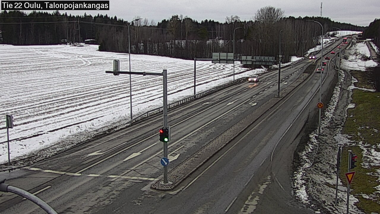 Weather Camera Image Road 22 Oulu Heikkilänkangas, Oulu, Pohjois-Pohjanmaa