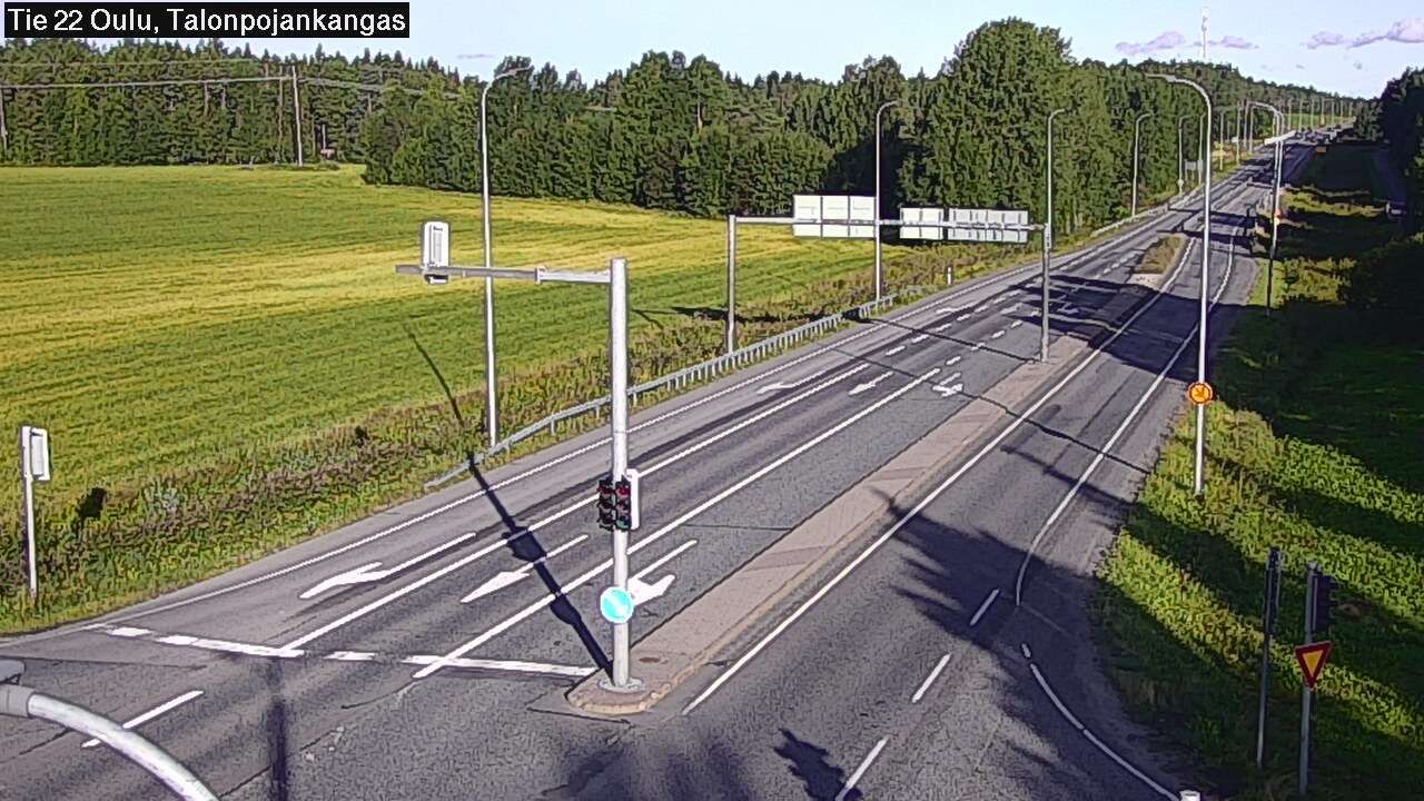 Weather Camera Image Road 22 Oulu Heikkilänkangas, Oulu, Pohjois-Pohjanmaa